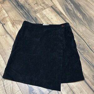 Love Riche Black Mini Wrap Skirt